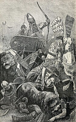 Rameses II in the Battle of Khadesh.