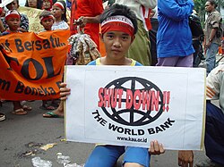 World Bank Protester, Jakarta, Indonesia