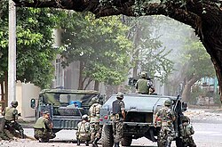 A confrontation in Apatzingán during Operation Michoacán in August 2007
