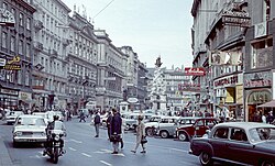 The Graben in 1966—it has since been pedestrianised