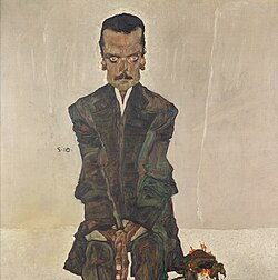 Portrait of Eduard Kosmack (1910) by Egon Schiele
