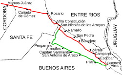 Change of road layout for National Route 9 in 1943