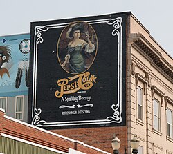 Old Pepsi-Cola advertising mural in Toppenish, Washington
