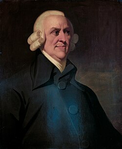 Probable portrait of Adam Smith, author of The Wealth of Nations and The Theory of Moral Sentiments.