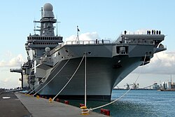 Aircraft carrier Cavour, the flagship of the Italian Navy