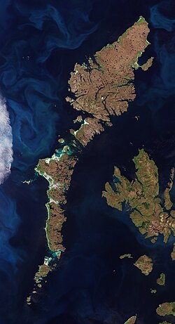 Satellite image of Outer Hebrides