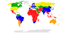 State parties with consulting status reserving the right to make a territorial claim[24] Other state parties with consulting status State parties without consulting status Non-party UN member states and observer states