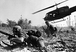 US combat operations during the Battle of Ia Drang, South Vietnam, November 1965