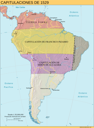 The Governorate of New Castile was given to Francisco Pizarro.