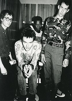 Dead Kennedys in 1983. From left: Klaus Flouride, Jello Biafra, D.H. Peligro, and East Bay Ray