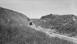 Model T Ford travelling through Musmus Pass