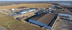 Ocean Spray in Tomah with cranberry fields in the background