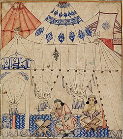 Ghazan studying the Quran.