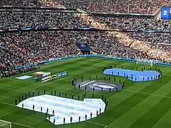 Pre match at the 2022 Finalissima