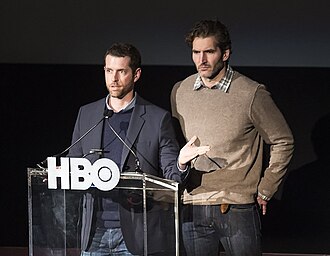 Photograph of two men—D. B. Weiss and David Benioff