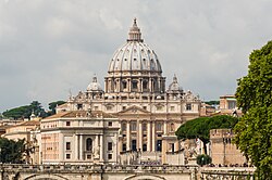 St. Peter's Basilica in the Vatican, the epicenter of the Catholic Church