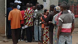People voting in Bujumbura on 29 June 2015