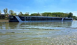 Tourist cruise on the Danube in eastern Slavonia
