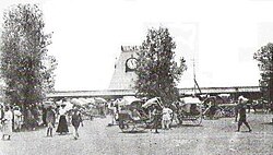 The entrance to Nairobi railway station in 1899