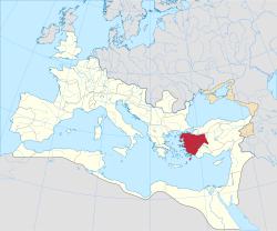 The province of Asia within the Roman Empire