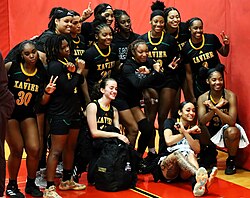 The women's basketball team in 2024