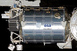 The Columbus module on the ISS
