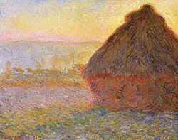 Claude Monet – Haystacks, (sunset) (1890–1891), Museum of Fine Arts Boston