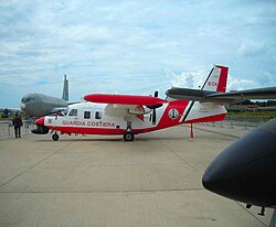 Piaggio P.166 aircraft used by Italian Coast Guard