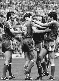 Poland celebrates a victory over Brazil in the 1974 World Cup