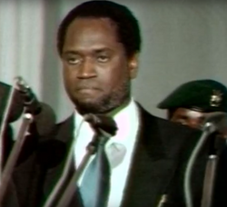 The death of President Melchior Ndadaye (pictured 1993) was one of the civil war's main causes