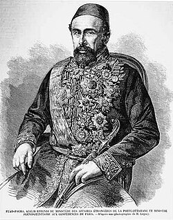 Fuad Pasha, Ottoman reformist Grand Vizier (Prime Minister)