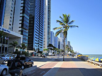 Bicycle path in Boa Viagem Beach.