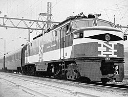 One of the railroad's new EP-5 electric locomotives in 1955