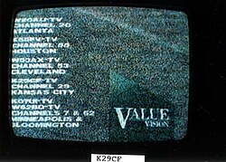 ValueVision station ID for KUKC's predecessor, K29CF.