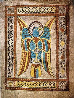 Eagle of Saint John from the Book of Dimma (8th century)