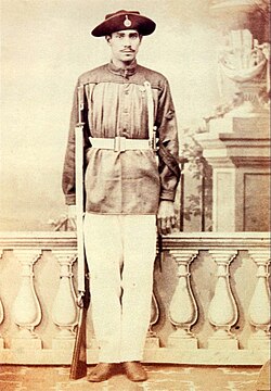 A Brazilian corporal of the 1st Battalion of Fatherland Volunteer Corps, heavy infantry, 1865