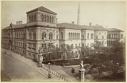 Buildings of the Old Medical School at Teviot Place, photographed in the late 19th century