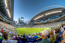 Lumen Field during a Sounders match