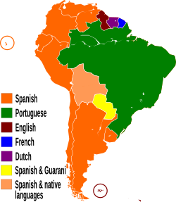 Official languages in South America