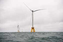 The Block Island Wind Farm is the first commercial offshore wind farm in the United States.[87]