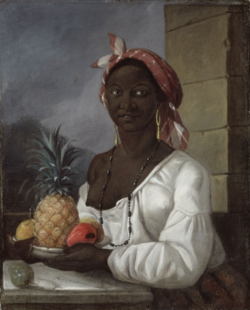 Portrait of a Haitian slave woman
