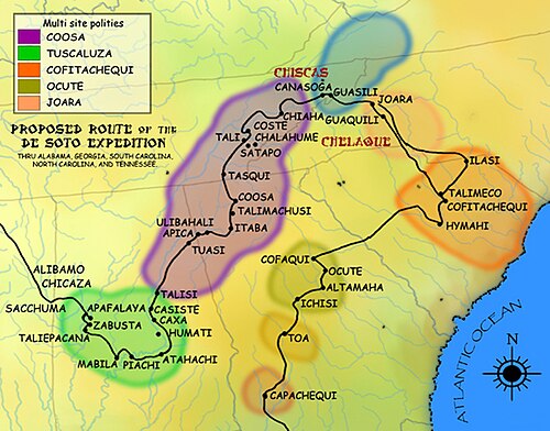 The second leg of the de Soto Expedition, from Apalachee to the Alibamu.