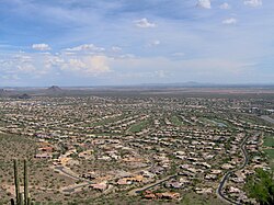 View of suburban development in Scottsdale, 2006