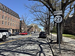 Route 27 on Nassau Street in Princeton