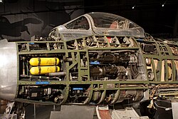 F-86H without skin panels at the National Museum of the United States Air Force