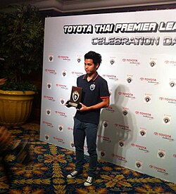 Theeraton at Thai Premier League Celebration day in 2013