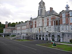 The Royal Navy officer training academy Britannia Royal Naval College at Dartmouth