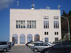 Seat of the presidency and general management of SMRTV in San Marino; John F. Kennedy Avenue, 13