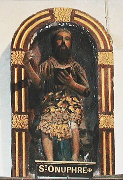 Onuphrius depicted as a "wild man".