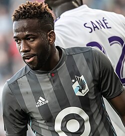 Kevin Molino in the club's 2018–19 home kit